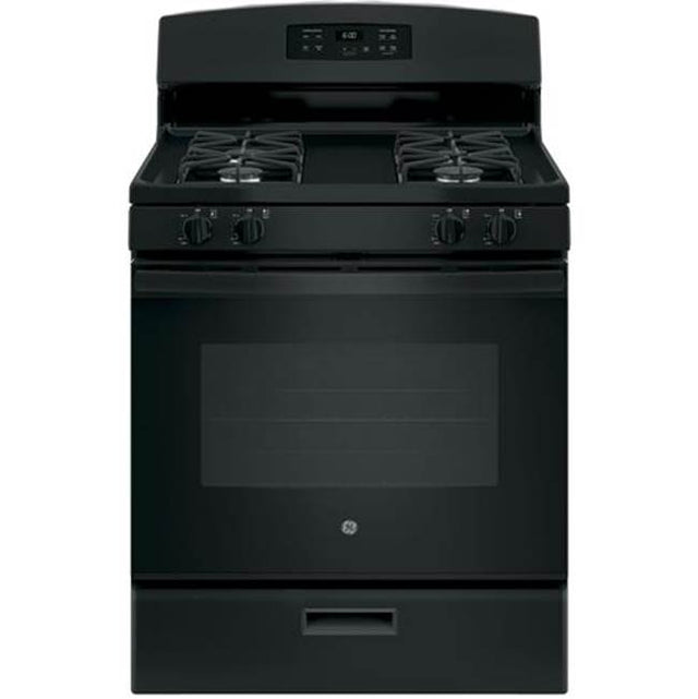 GE Appliances - GE 30'' Free-Standing Gas Range - Black