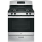 GE Appliances - GE 30'' Free-Standing Gas Range - Stainless Steel/Black