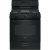 GE Appliances - GE 30'' Free-Standing Gas Range - Black