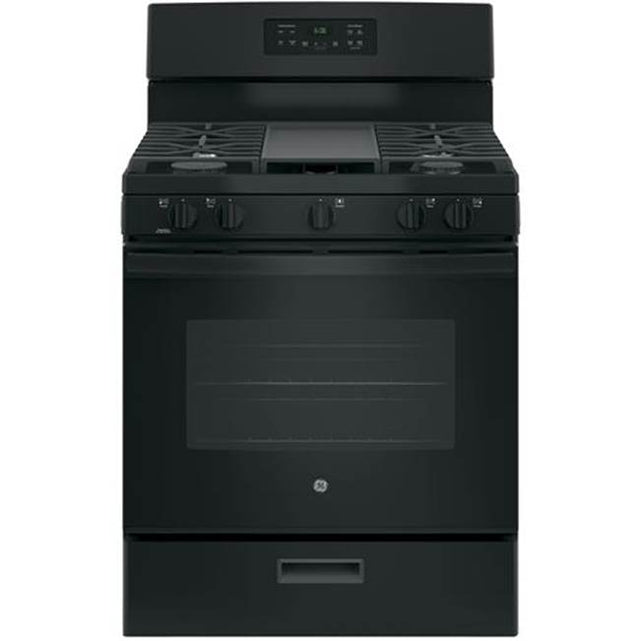 GE Appliances - GE 30'' Free-Standing Gas Range - Black