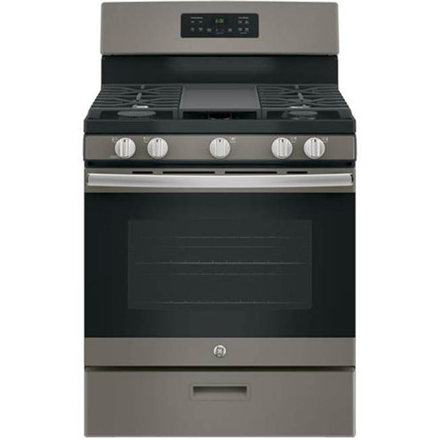 GE Appliances - GE 30'' Free-Standing Gas Range - Fingerprint Resistant Slate