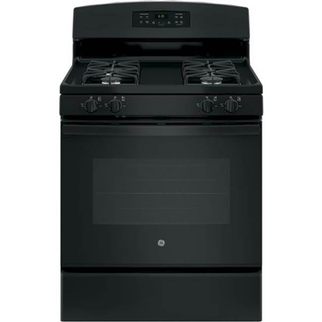 GE Appliances - GE 30'' Free-Standing Gas Range - Black