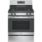 GE Appliances - GE 30'' Free-Standing Gas Range - Stainless Steel/Gray