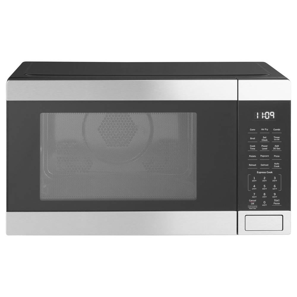 GE Appliances - 1.0 Cu. Ft. Capacity Countertop Convection Microwave Oven with Air Fry - Stainless Steel