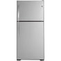 GE Appliances - 21.9 Cu. Ft. Top-Freezer Refrigerator - Stainless Steel