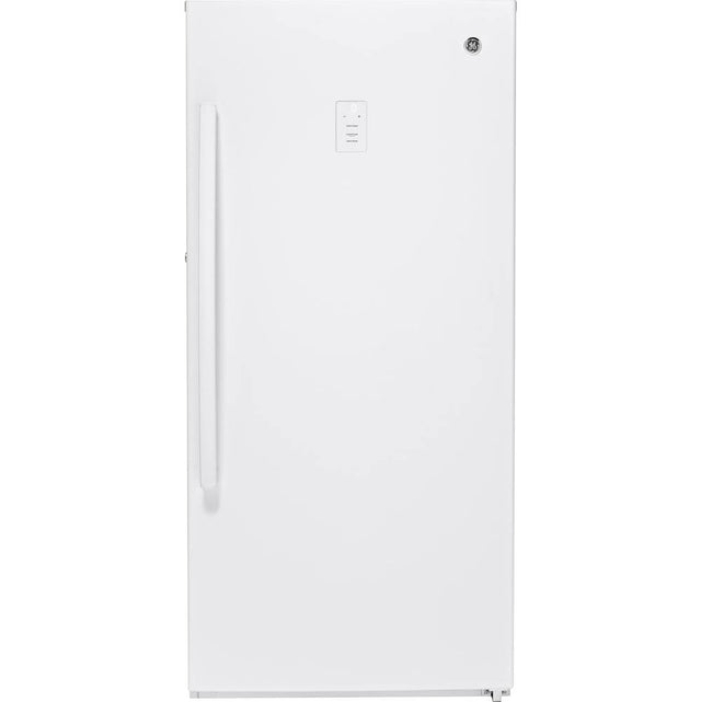 GE Appliances - GE 14.1 Cu. Ft. Frost-Free Upright Freezer - White