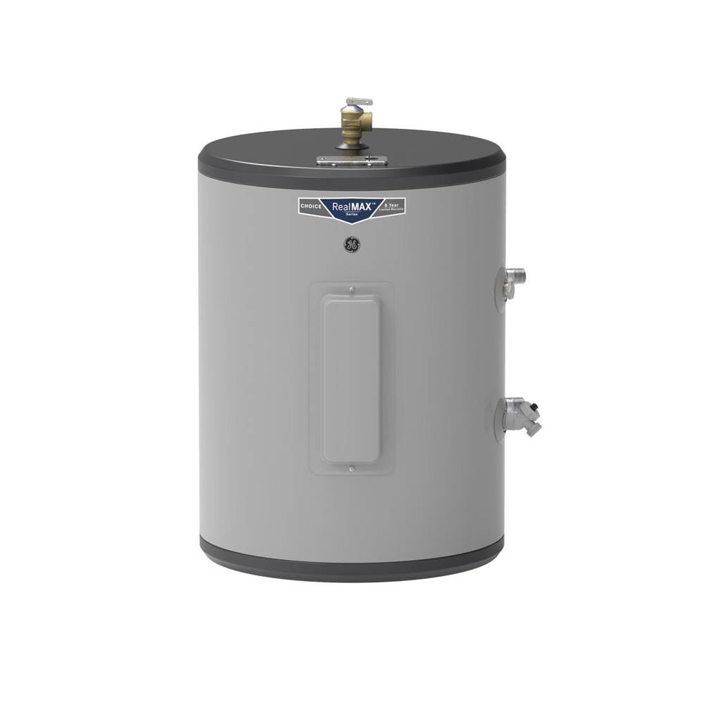 GE Appliances - 18 Gallon Side Port Lowboy Electric Water Heater - Diamond Gray