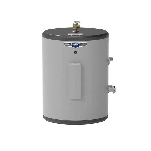 GE Appliances - 18 Gallon Side Port Lowboy Electric Water Heater - Diamond Gray