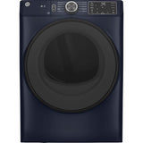 GE Appliances - 7.8 cu. ft. Capacity Smart Front Load Electric Dryer with Sanitize Cycle - Royal Sapphire
