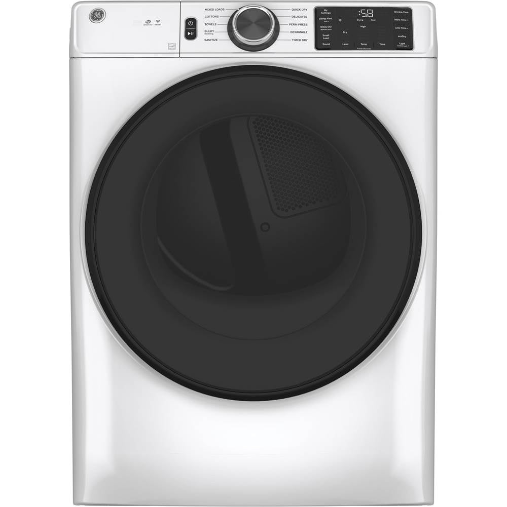 GE Appliances - GE 7.8 cu. ft. Capacity Smart Front Load Electric Dryer - White