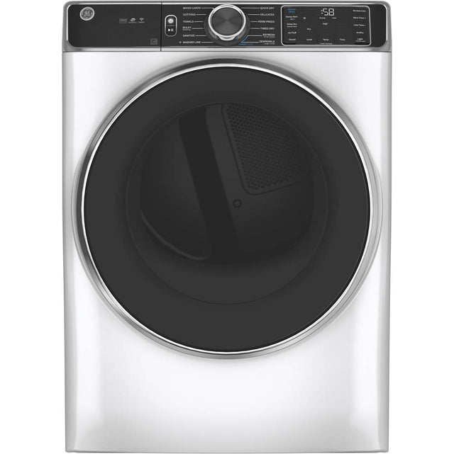 GE Appliances - GE 7.8 cu. ft. Capacity Smart Front Load Gas Dryer with Steam - White