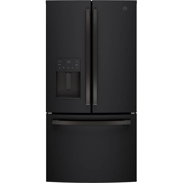 GE Appliances - GE ENERGY STAR 25.6 Cu. Ft. French-Door Refrigerator - Fingerprint Resistant Black Slate