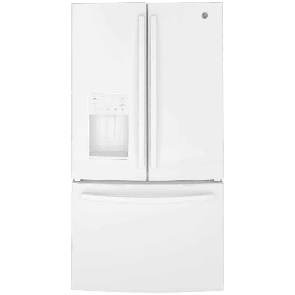 GE Appliances - GE ENERGY STAR 25.6 Cu. Ft. French-Door Refrigerator - White