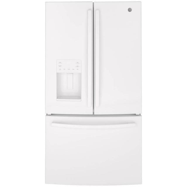 GE Appliances - GE ENERGY STAR 25.6 Cu. Ft. French-Door Refrigerator - White