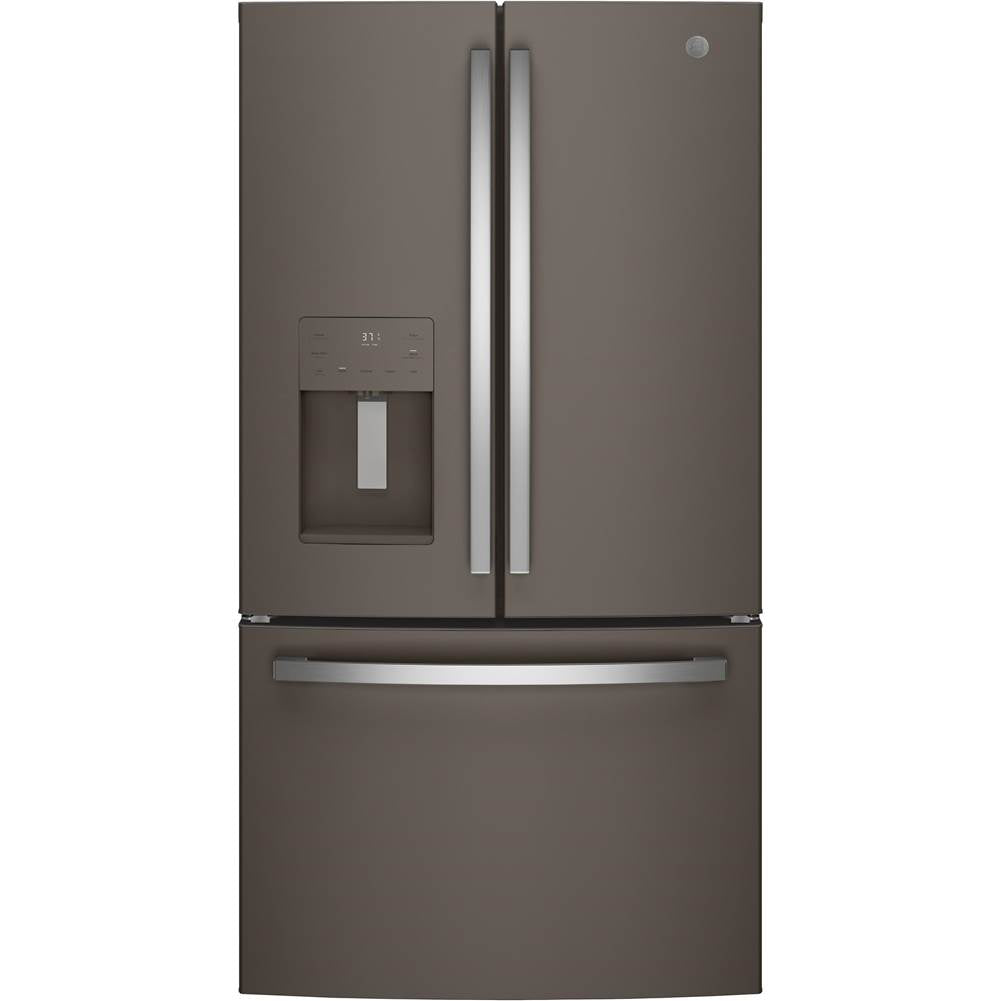 GE Appliances - GE ENERGY STAR 25.6 Cu. Ft. French-Door Refrigerator - Fingerprint Resistant Slate