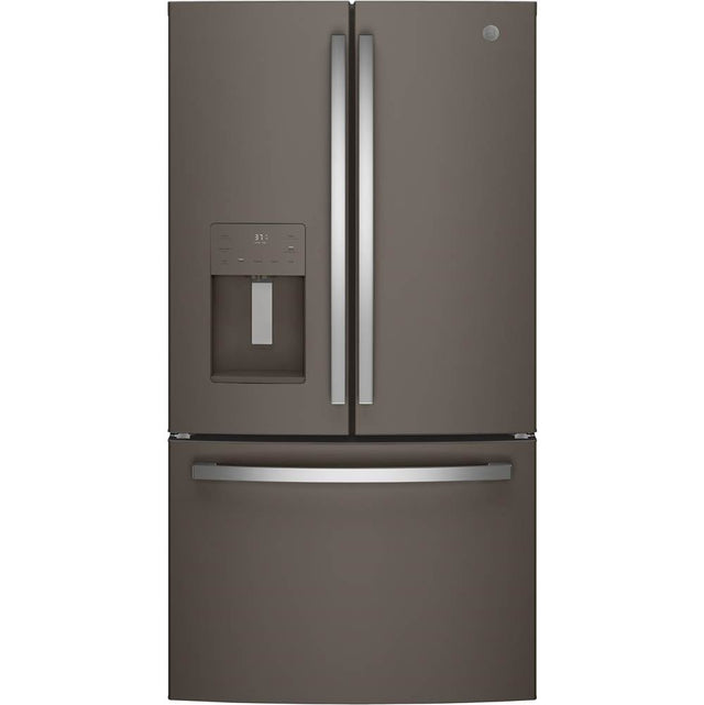 GE Appliances - GE ENERGY STAR 25.6 Cu. Ft. French-Door Refrigerator - Fingerprint Resistant Slate