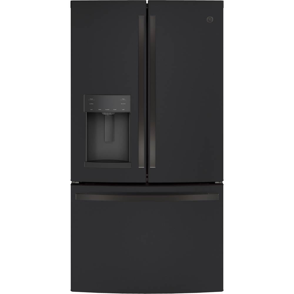 GE Appliances - GE ENERGY STAR 27.7 Cu. Ft. French-Door Refrigerator - Fingerprint Resistant Black Slate