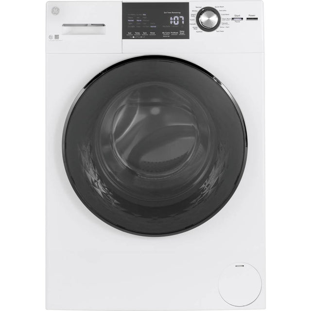 GE Appliances - GE 24'' 2.4 Cu. Ft. ENERGY STAR Front Load Washer with Steam - White