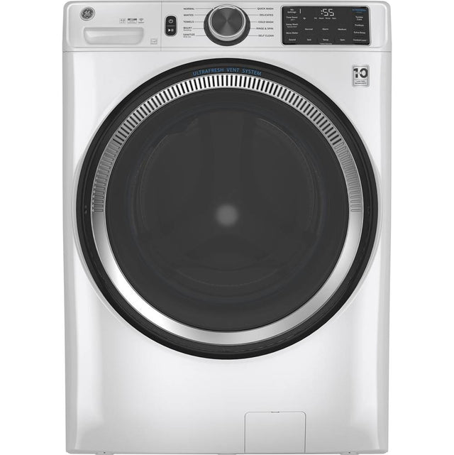 GE Appliances - GE 4.8 cu. ft. Capacity Smart Front Load ENERGY STAR Washer with UltraFresh Vent System with OdorBlock - White