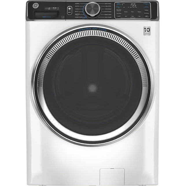 GE Appliances - GE 5.0 cu. ft. Capacity Smart Front Load ENERGY STAR Steam Washer with SmartDispense UltraFresh Vent System with OdorBlock - White