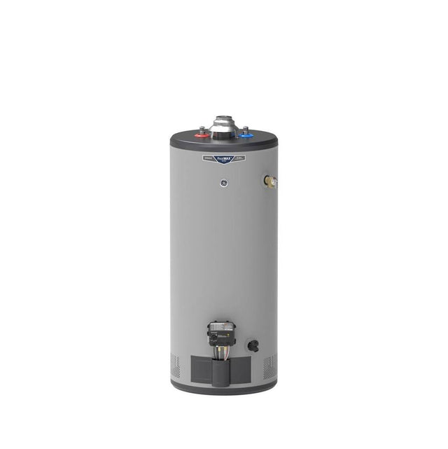 GE Appliances - RealMAX Choice 30-Gallon Short Natural Gas Atmospheric Water Heater - Diamond Gray
