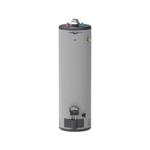 GE Appliances - RealMAX Choice 30-Gallon Tall Natural Gas Atmospheric Water Heater - Diamond Gray