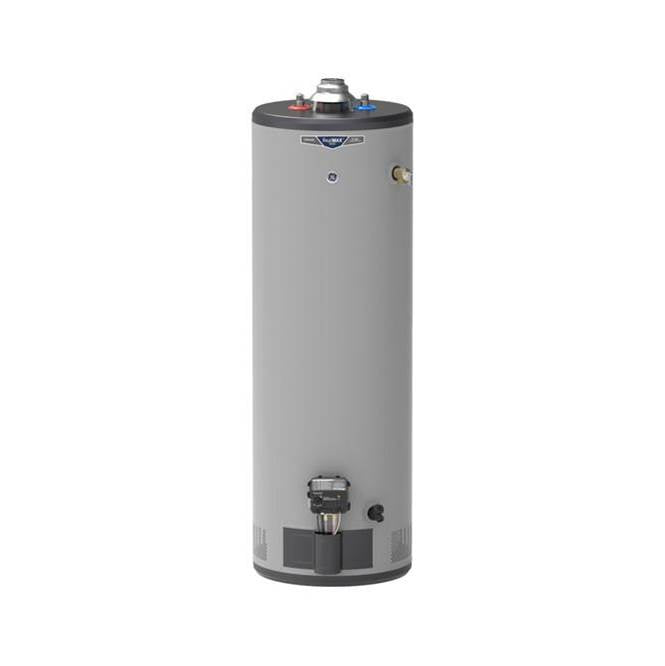 GE Appliances - RealMAX Choice 40-Gallon Tall Natural Gas Atmospheric Water Heater - Diamond Gray