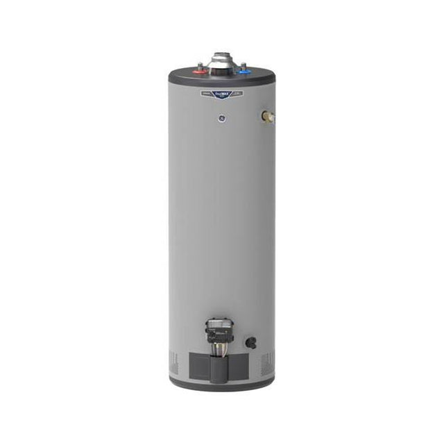 GE Appliances - RealMAX Choice 40-Gallon Tall Natural Gas Atmospheric Water Heater - Diamond Gray