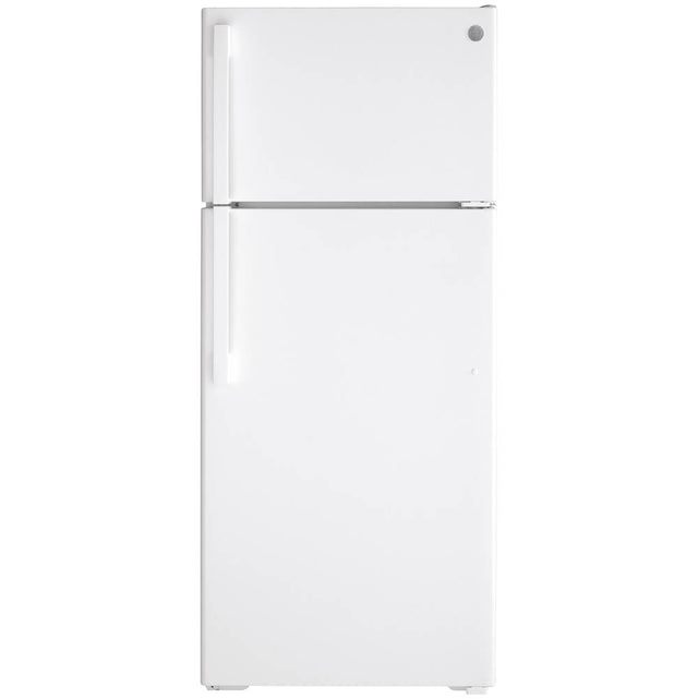GE Appliances - GE ENERGY STAR 17.5 Cu. Ft. Top-Freezer Refrigerator - White