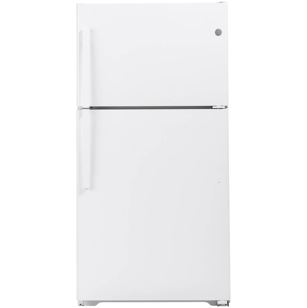 GE Appliances - GE ENERGY STAR 21.9 Cu. Ft. Top-Freezer Refrigerator - White