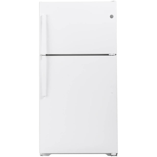 GE Appliances - GE ENERGY STAR 21.9 Cu. Ft. Top-Freezer Refrigerator - White