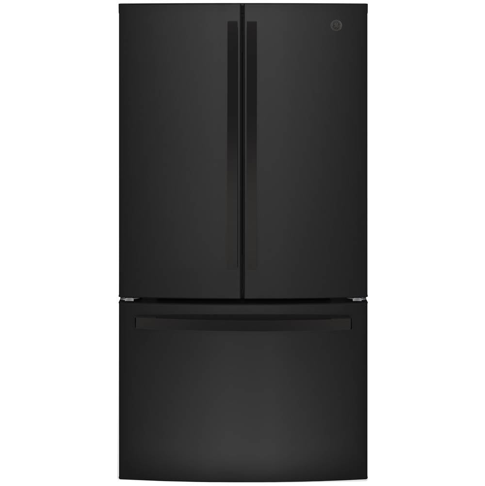 GE Appliances - GE ENERGY STAR 27.0 Cu. Ft. French-Door Refrigerator - Black