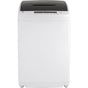 GE Appliances - GE Space-Saving 2.8 cu. ft. Capacity Stationary Washer with Stainless Steel Basket - White