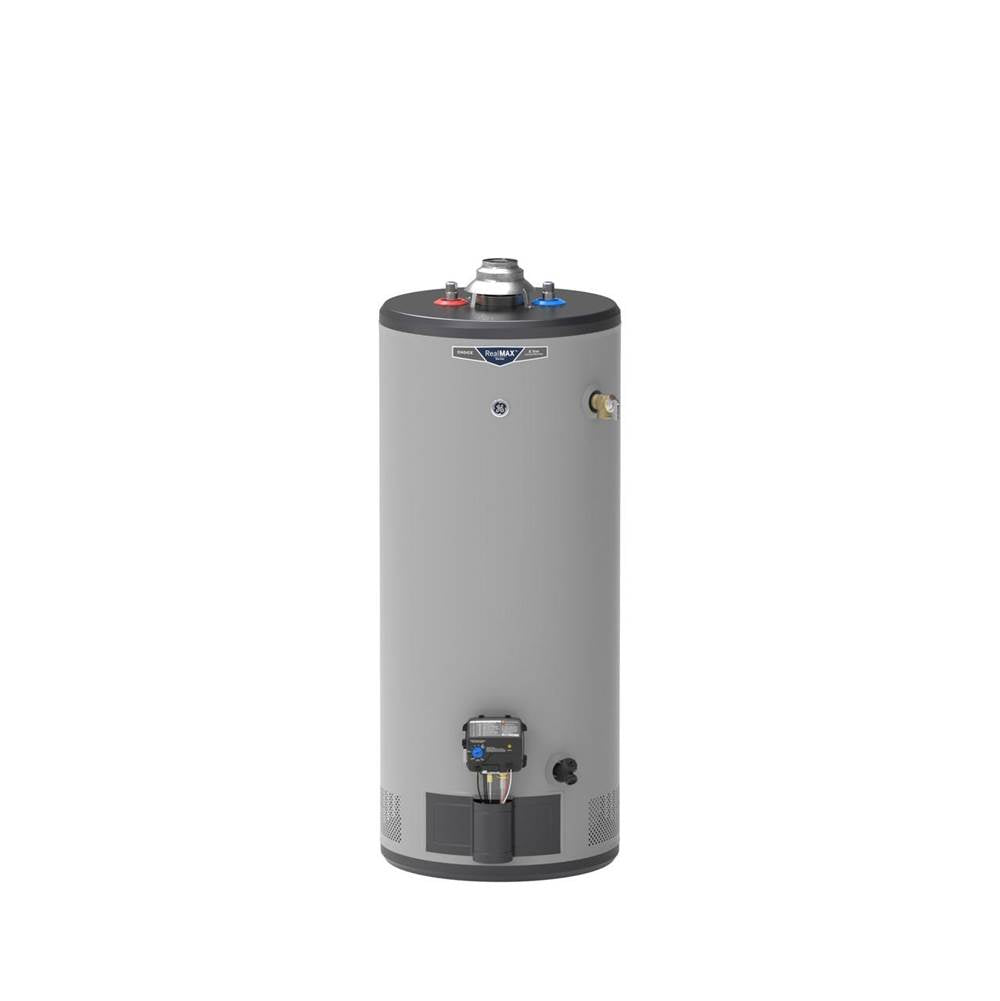 GE Appliances - RealMAX Choice 30-Gallon Short Liquid Propane Atmospheric Water Heater - Diamond Gray