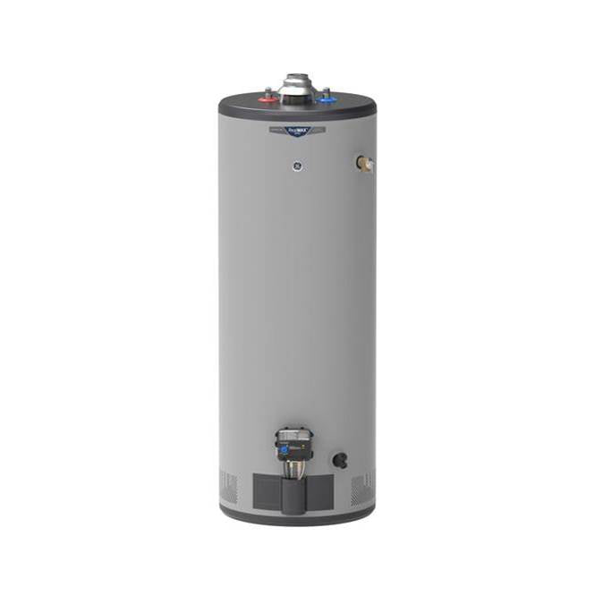 GE Appliances - RealMAX Premium 50-Gallon Tall Liquid Propane Atmospheric Water Heater - Diamond Gray