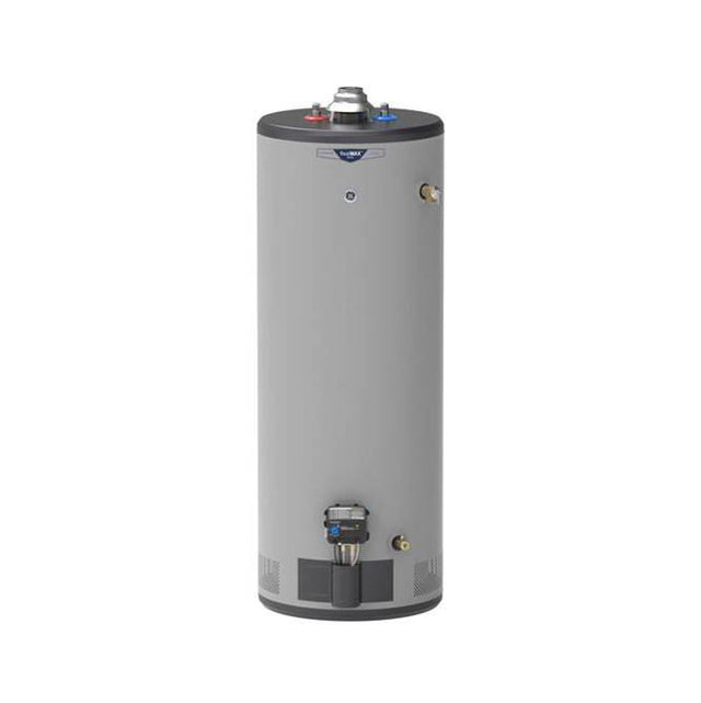 GE Appliances - RealMAX Platinum 50-Gallon Tall Liquid Propane Atmospheric Water Heater - Diamond Gray