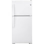 GE Appliances - GE ENERGY STAR 19.2 Cu. Ft. Top-Freezer Refrigerator - White