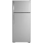 GE Appliances - GE 17.5 Cu. Ft. Top-Freezer Refrigerator - Stainless Steel