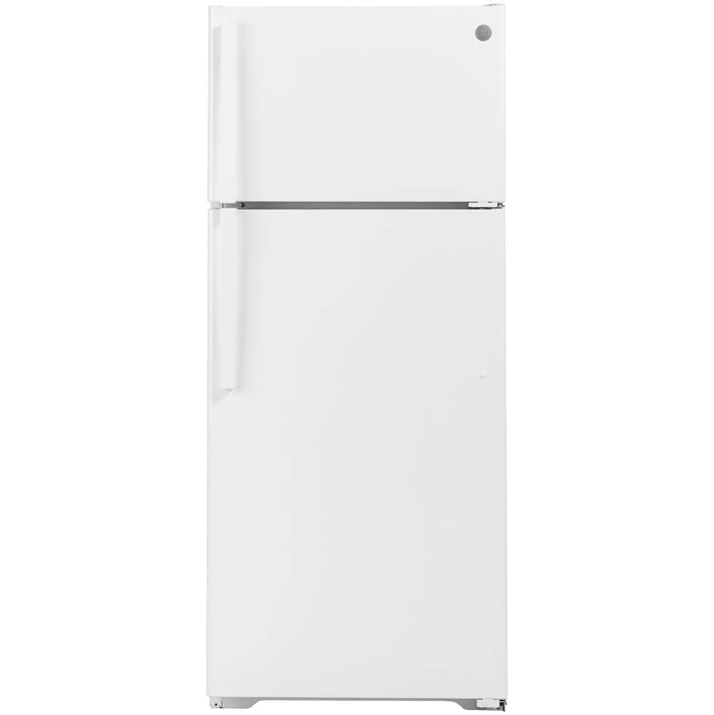 GE Appliances - GE 17.5 Cu. Ft. Top-Freezer Refrigerator - White