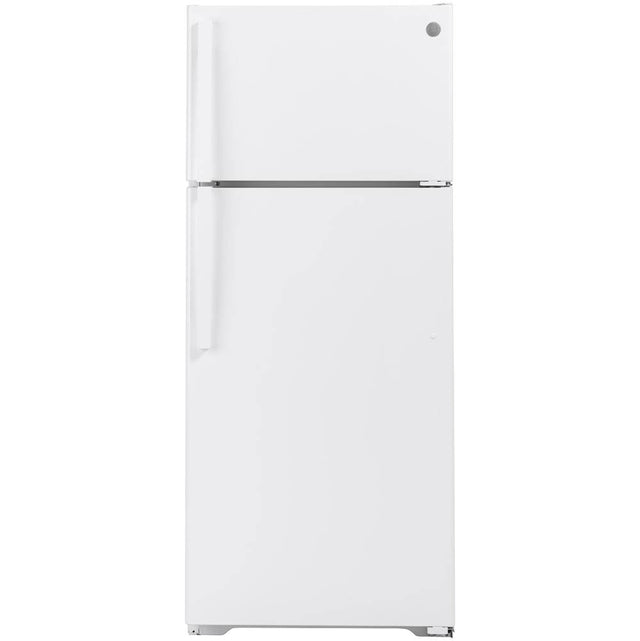 GE Appliances - GE 17.5 Cu. Ft. Top-Freezer Refrigerator - White