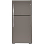 GE Appliances - GE 19.2 Cu. Ft. Top-Freezer Refrigerator - Fingerprint Resistant Slate