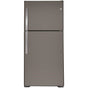 GE Appliances - GE 21.9 Cu. Ft. Top-Freezer Refrigerator - Fingerprint Resistant Slate