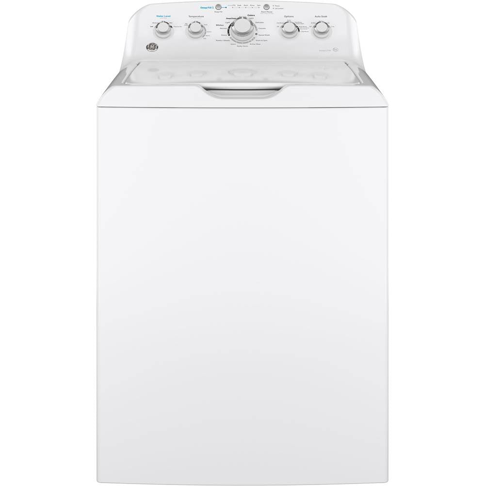 GE Appliances - GE 4.5 cu. ft. Capacity Washer with Stainless Steel Basket - White