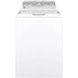 GE Appliances - GE 4.6 cu. ft. Capacity Washer with Stainless Steel Basket - White on White with Silver Backsplash