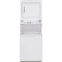 GE Appliances - GE Unitized Spacemaker 3.8 cu. ft. Capacity Washer with Stainless Steel Basket and 5.9 cu. ft. Capacity Long Vent Electric Dryer - White on White
