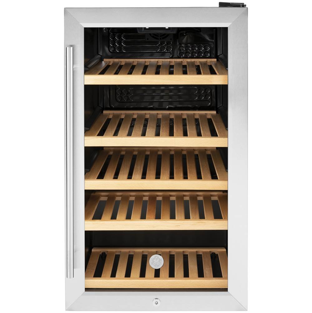 GE Appliances - GE Beverage Center - Stainless with Black Case