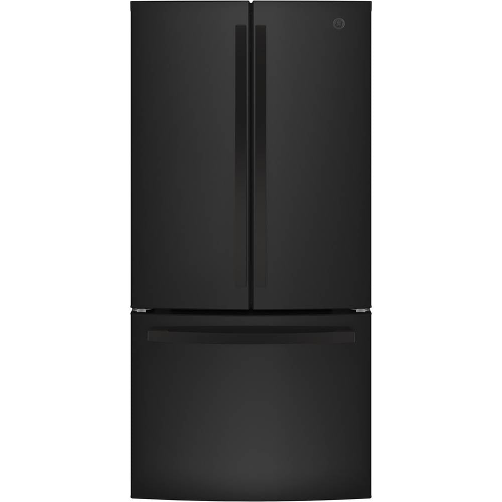 GE Appliances - GE ENERGY STAR 18.6 Cu. Ft. Counter-Depth French-Door Refrigerator - Black