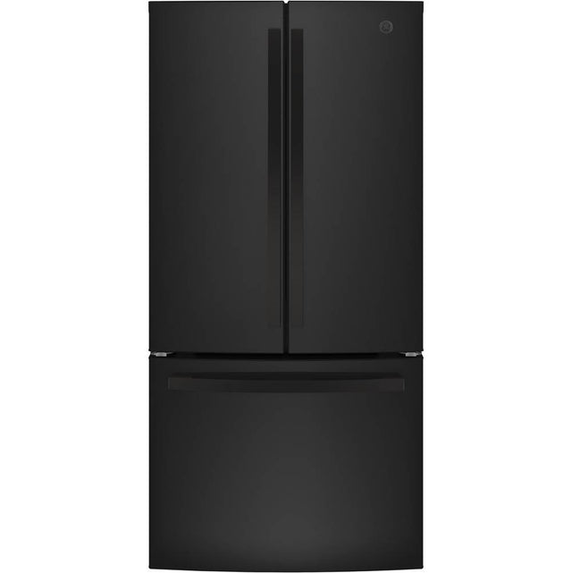 GE Appliances - GE ENERGY STAR 18.6 Cu. Ft. Counter-Depth French-Door Refrigerator - Black