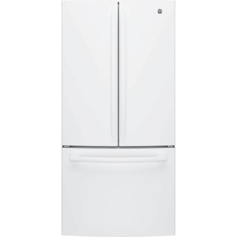 GE Appliances - GE ENERGY STAR 18.6 Cu. Ft. Counter-Depth French-Door Refrigerator - White