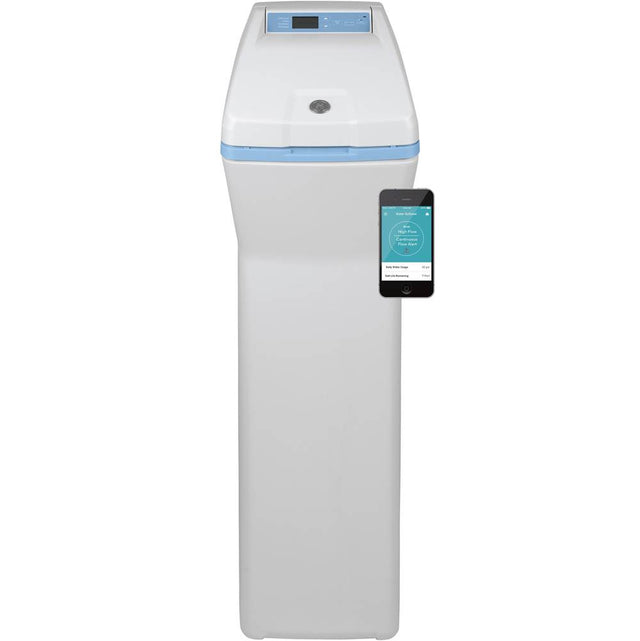 GE Appliances - GE Smart 40,000 Grain Water Softener - Light Gray